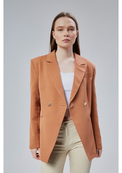 Kadın Kruvaze Kapama Oversize Blazer Ceket fırsatları