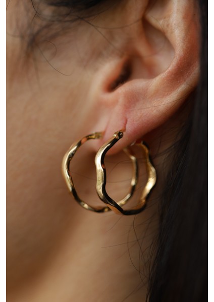 14 Ayar Altın Zikzak Küpe fırsatları