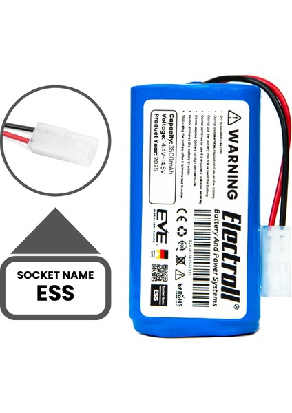 Rowenta Explorer Serie 20 Uyumlu Batarya (Maksimum Kapasite) 3500MAH Pil Robot Süpürge Batarya fırsatları