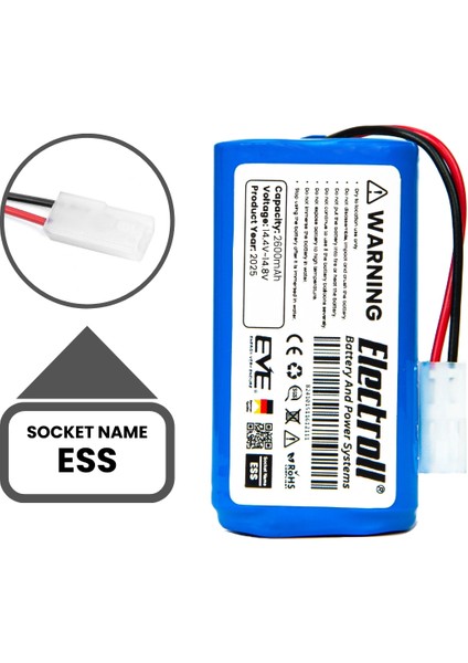 Rowenta Explorer Serie 20 Uyumlu Batarya (Yüksek Kapasite) 2600MAH Pil Robot Süpürge Batarya indirimleri