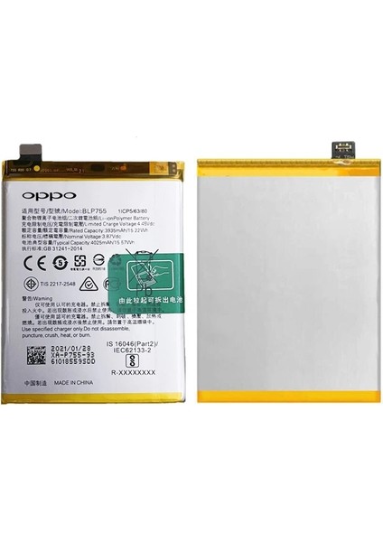 Oppo Reno 3 PRO Batarya Pil Sıfır Orijinal