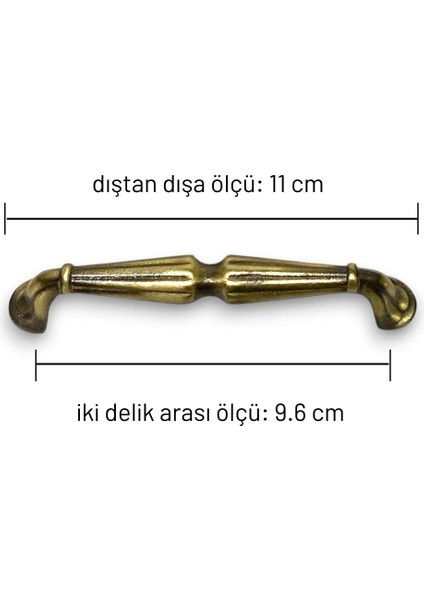 Pirinç Döküm 96 mm Antik Sarı Mobilya Kulpu (Ömür Boyu Güvence) fırsatları