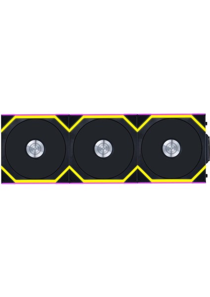 Unı Fan Reverse Sl Wıreless 3X120MM Siyah Kasa Fanı