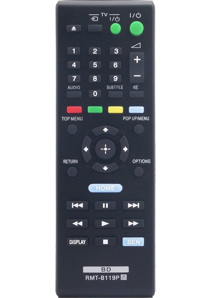 RMT-B119P Sony Blu-Ray Kaydedici Disk DVD Oynatıcı Için Uzaktan Kumanda BDPS490 BDPS1100 BDPS590 BDPS5100 BDP-S390 BDP-S190 (Yurt Dışından)