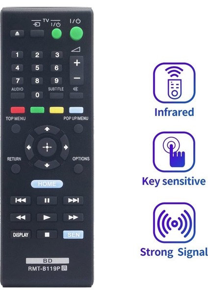 RMT-B119P Sony Blu-Ray Kaydedici Disk DVD Oynatıcı Için Uzaktan Kumanda BDPS490 BDPS1100 BDPS590 BDPS5100 BDP-S390 BDP-S190 (Yurt Dışından) fiyatları