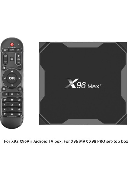 X96MAX Uzaktan Kumanda, X92 X96AIR Aidroid Tv Kutusu X96 Max X98 Pro Set Üstü Kutusu Için Kızılötesi Uzaktan Kumanda 1 Adet (Yurt Dışından) modelleri