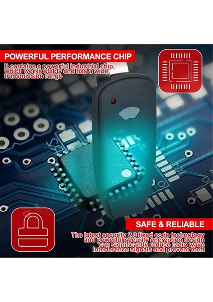 M3-2312, M4500E, M4700E, DC3700, DC2500 Için 2 Düğmeli Uzaktan Kumanda 315MHZ Garaj Kapısı Açacağı Uzaktan Kumandaları, 3 Paket (Yurt Dışından)