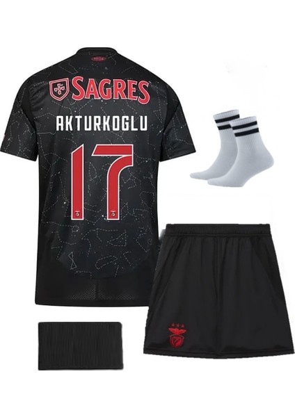 Benfica Kerem Aktürkoglu Çocuk Futbol Forma 4 'li Set Forma ve Şort