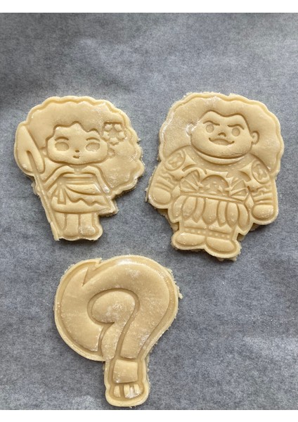 Moana Temalı 3’lü Kurabiye & Şeker Hamuru Kalıbı Seti