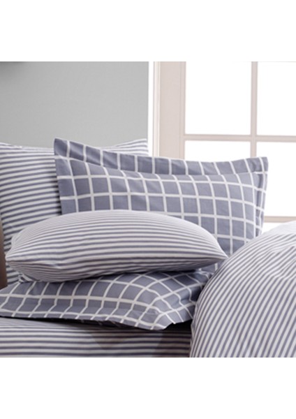 Dolce Sleep Series Natural Cotton(Doğal Pamuk) Çift Kişilik Nevresim Takımı-Gri