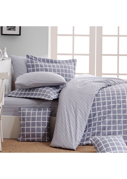Dolce Sleep Series Natural Cotton(Doğal Pamuk) Çift Kişilik Nevresim Takımı-Gri fiyatları