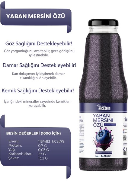 Yaban Mersini Özü 1400 G
