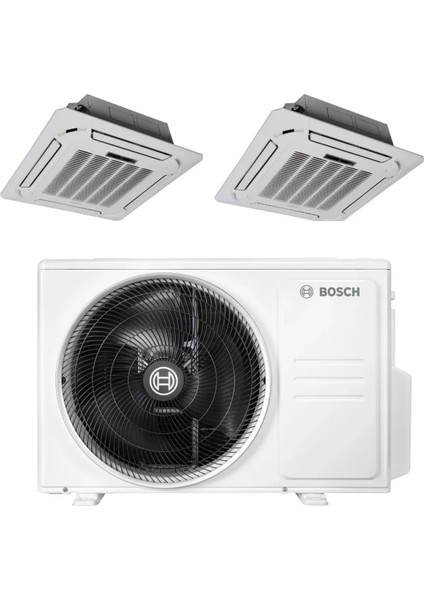 A++ 36000 Btu 1 Dış + 2 Iç Ünite (2X18000 Btu) Multi Inverter Kaset Tipi Klima