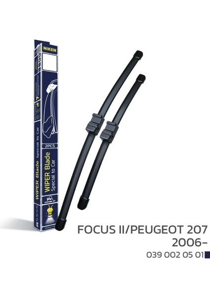 Ford Focus Iı 2006-2012 / Peugeot 207 2006 - Araca Özel Silecek