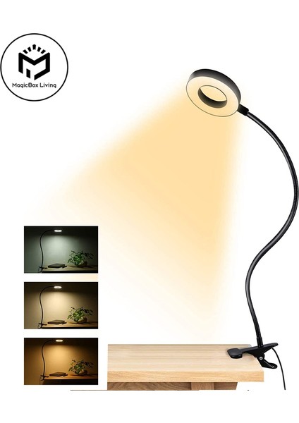 48 Led'li Masa Lambası 360° Esnek Kaz Boynu Okuma Masası Işığı Göz Bakımlı USB Kelepçeli Kitap Gece Işığı Çalışma Okuma Işığı (Yurt Dışından) fiyatları