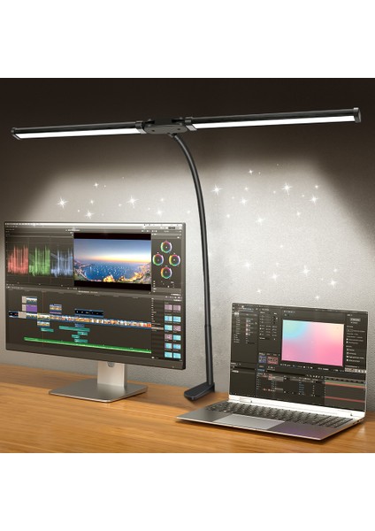 Çift/tek Kafa LED Masa Lambası Kısılabilir Pc Monitör Işığı USB Masa Lambaları Okuma Işıkları Göz Koruması 3 Renk Modu Ofis Için (Yurt Dışından) fiyatları