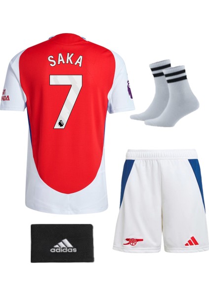 Arsenal Boyuka Saka Çocuk Futbol Forma 4'lü Set Forma+Şort+Çorap+Bileklik