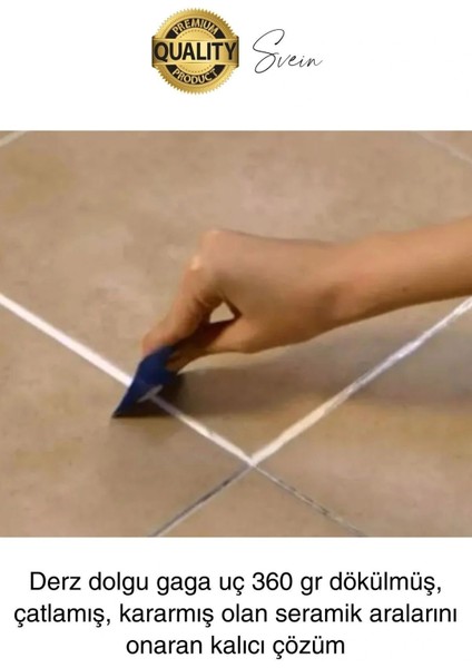 Premium Fayans Arası Siyah Hazır Derz Dolgu Gaga Uç Tüp Mermer Mutfak Banyo Zemin Duvar Onarıcı fiyatları