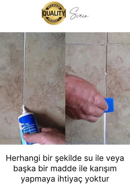 Premium Fayans Arası Siyah Hazır Derz Dolgu Gaga Uç Tüp Mermer Mutfak Banyo Zemin Duvar Onarıcı fırsatları