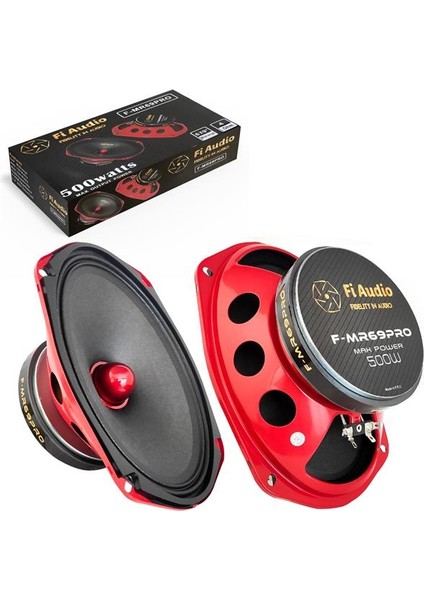 Fi Audıo F-MR69PRO Oto Midrange Oval 6x9 Inç 500 Watt 2 Adet