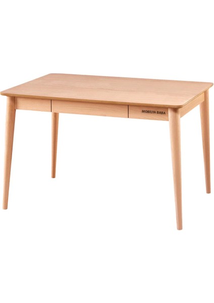 Buca 110 Lik Retro Çalışma Masası Cilasız Ham Ahşap