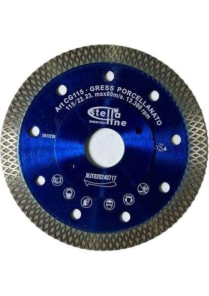 PROFESYONEL HASSAS KESİM İNCE TURBO ELMAS ÇAPRAZ KESİM FAYANS KESİCİ 115MM