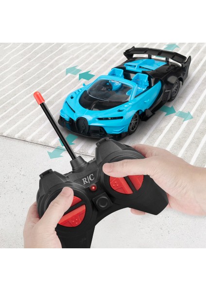 LX6078A 1:18 4ch Rc Araba Simülasyon Yarış Araba Modeli Oyuncak Kablosuz Sürüklenme Elektrikli Araç Oyuncaklar Çocuklar Için - Kırmızı (Yurt Dışından)