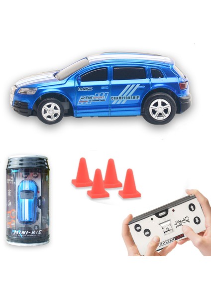 Mini 1:64 Içecek Uzaktan Kumandalı Rc Araba Tasarlayabilir Yol Blokları Drift Yarış Arabası Oyuncak Çocuk Boys Hediye - Mavi (Yurt Dışından)