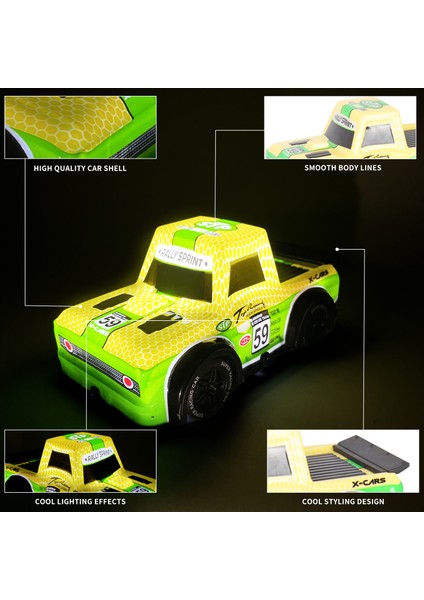 Q243 1 / 24 2WD Rc Yarış Arabası Çocuk Uzaktan Kumandalı Oyuncak Araba, Soğuk Işık - Sarı (Yurt Dışından) fırsatları