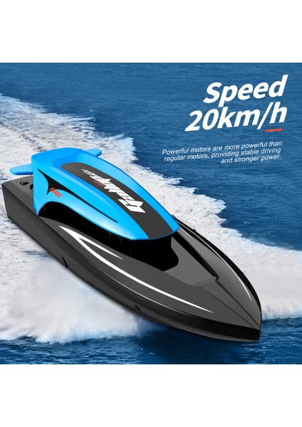 816 2.4ghz Rc Sürat Teknesi Çocuk Yüksek Hızlı Uzaktan Kumandalı Tekne Su Oyuncak, LED Işık, 2 Piller - Mavi (Yurt Dışından) fırsatları
