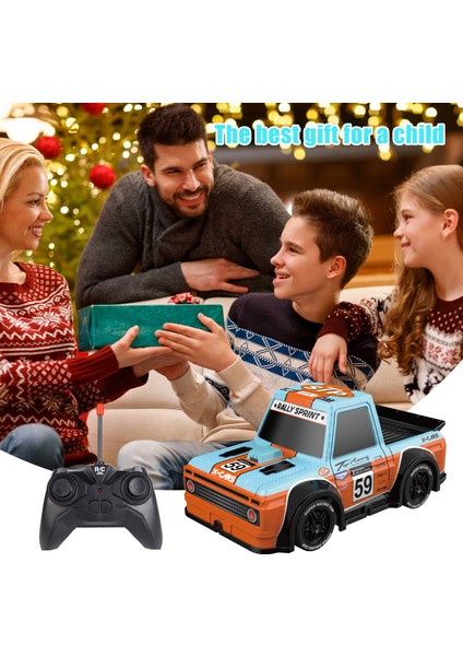 Q243 1 / 24 2WD Rc Yarış Arabası Çocuk Uzaktan Kumandalı Oyuncak Araba, Soğuk Işık - Mavi (Yurt Dışından) modelleri
