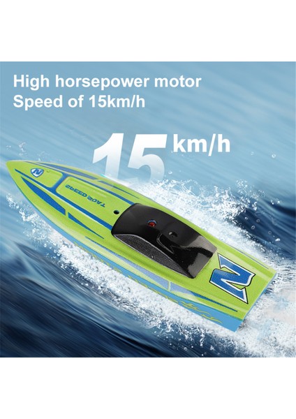 Mini Uzaktan Kumandalı Tekne Rc Tekne 2.4ghz 360 Dönen USB Şarj Edilebilir Sürat Teknesi Model Oyuncak Çocuklar Için - Turuncu (Yurt Dışından)
