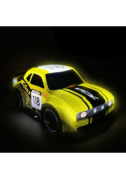 Q242 1 / 24 2WD Rc Yarış Arabası Soğuk Işık Uzaktan Kumandalı Araba Çocuk Oyuncak - Sarı (Yurt Dışından)