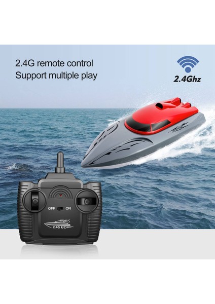 806 Yetişkin Çocuk Rc Tekne 2.4ghz 18KM/H Sualtı Oyuncak Uzaktan Kumandalı Tekne, 1 Pil ile - Yeşil (Yurt Dışından)
