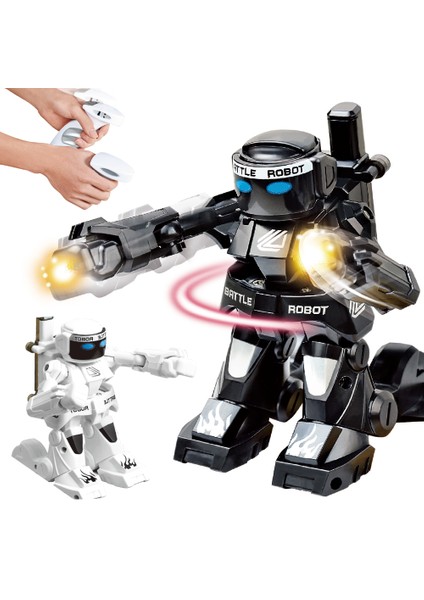 777-615 Akıllı Rc Oyuncak Uzaktan Kumandalı Insansı 2.4g Işık ve Ses ile Dövüş Robotu - Beyaz (Yurt Dışından)