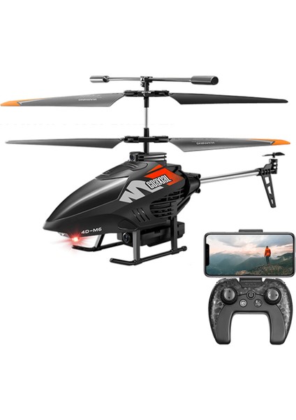 4drc 4d-M6 Hd Hava Fotoğrafçılığı Çocuk Uçak Oyuncak Şarj Edilebilir Uzaktan Kumanda Helikopteri, 2 Piller - Kırmızı (Yurt Dışından)