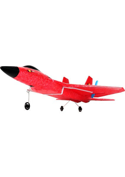 F22(HW32) Epp Köpük Kayma Rc Uçak Aerodinamik Trixenie Uçak Oyuncak, LED Gece Işıklı, Tek Pil - Kırmızı (Yurt Dışından)