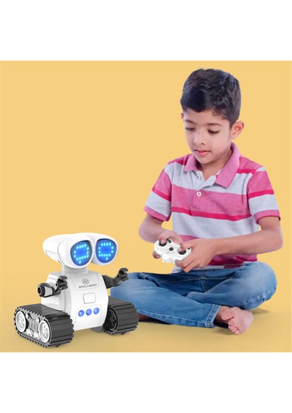 S018 Mini Uzaktan Kumanda Programlama Robot Müzikli Işık Desen Anahtarlama Akıllı Robot Oyuncak (Yurt Dışından)