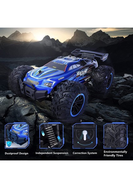 Kyamrc KY-1820A 1:18 2.4g Uzaktan Kumanda Off-Road Araba Lastik Lastik Şok Emici Rc Araba Çocuk Oyuncak Hediye - Mavi (Yurt Dışından)