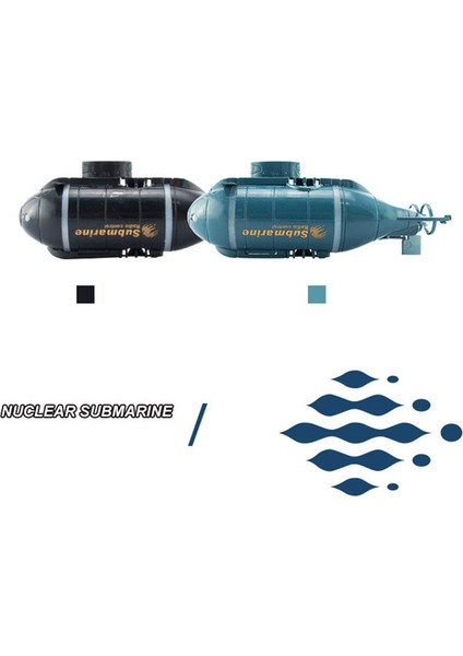 777-586 Kablosuz 6 Kanal 2.4g Rc Denizaltı, LED Işıklı Elektrikli Mini Denizaltı Oyuncak - Siyah (Yurt Dışından) indirimleri