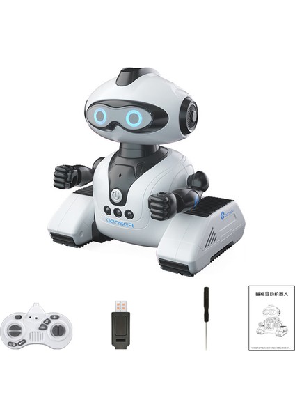 Jjrc R22 Rc Elektrikli Robot Çocuk Bilim Eğitici Oyuncaklar Dıy Programlama Kayıt Dahili Lityum Pil - Beyaz (Yurt Dışından)