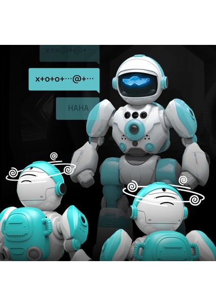 BG1538 Rc Dans Robotu Aı Akıllı Ses Robot Model Oyuncaklar Uzaktan Programlamayı , Hareket Sensörü - Yeşil (Yurt Dışından)