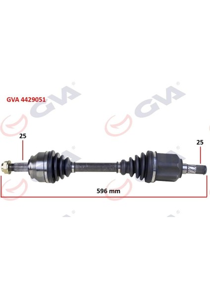 Komple Aks Sol Doblo 1.6 Mjt At/mt 10- 596MM
