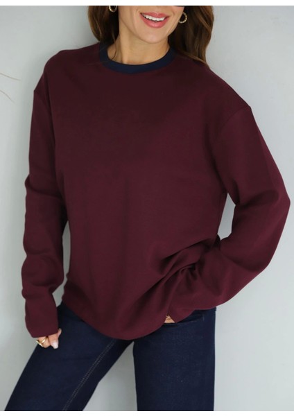 Bordo Uzun Kol Tshirt