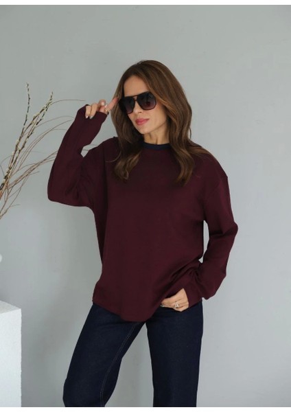 Bordo Uzun Kol Tshirt fırsatları