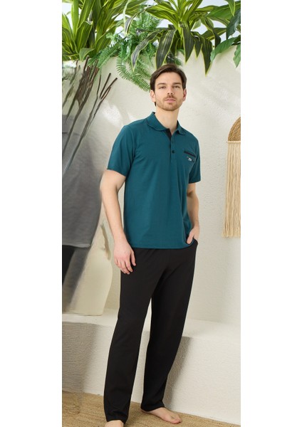 Elitepoint Erkek Polo Yaka Pijama Takımı 1722