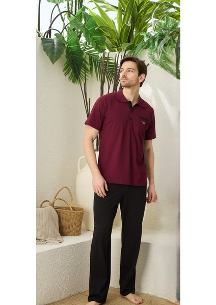 Elitepoint Erkek Polo Yaka Pijama Takımı 1722