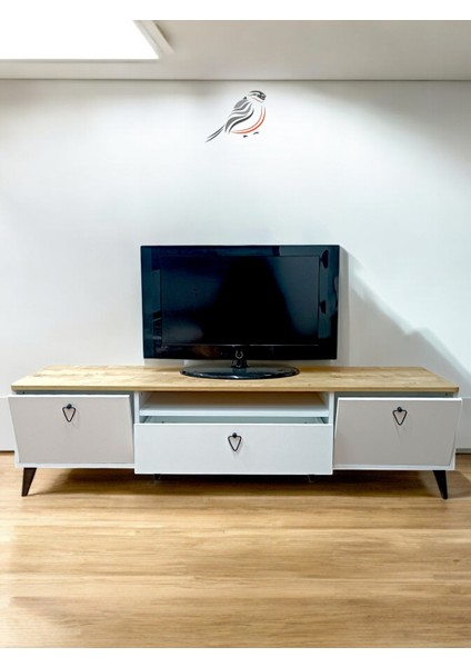 Ünite Modern Ayaklı Çekmeceli Tv Sehpa & Ünitesi 180CM indirimleri