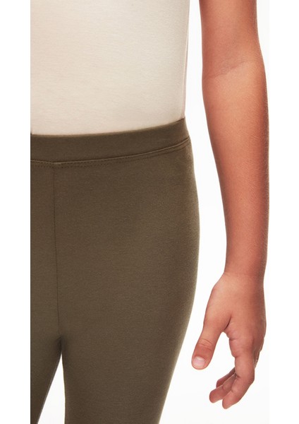 Kamuflaj Yeşil Basic Kız Çocuk Yazlık Tayt modelleri