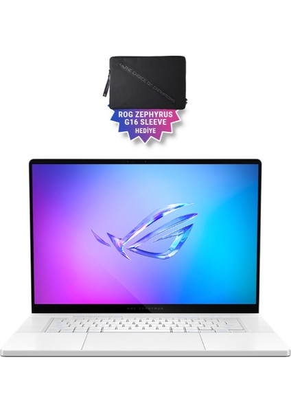 ROG Zephyrus G16 GU605CR-QR203 12GB GeForce RTX5070 Ti Intel Ultra 9 285H 32GB RAM 2TB SSD 16 inç OLED 240Hz 0.2ms Taşınabilir Bilgisayar